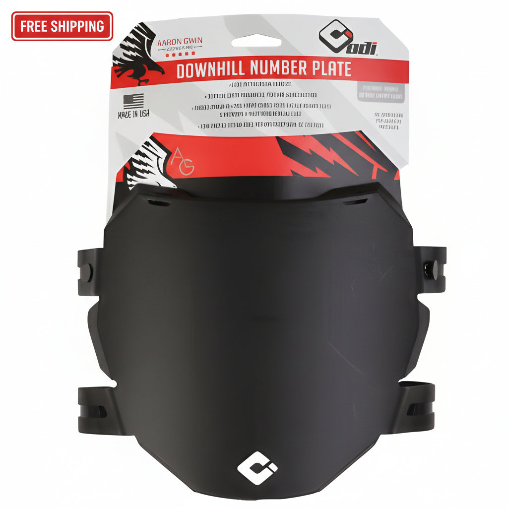 Aaron Gwin Downhill Number Plate, Black - T3 Endurance Sports