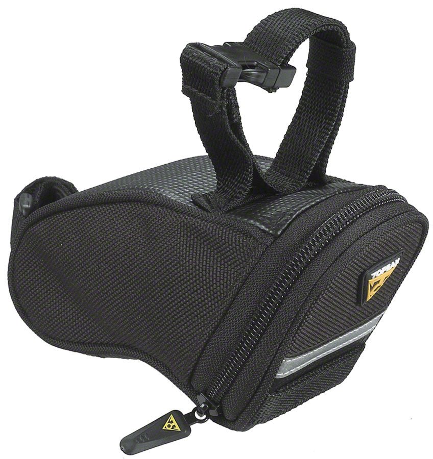 Aero Wedge Seat Bag - Strap - on, Micro, Black - T3 Endurance Sports