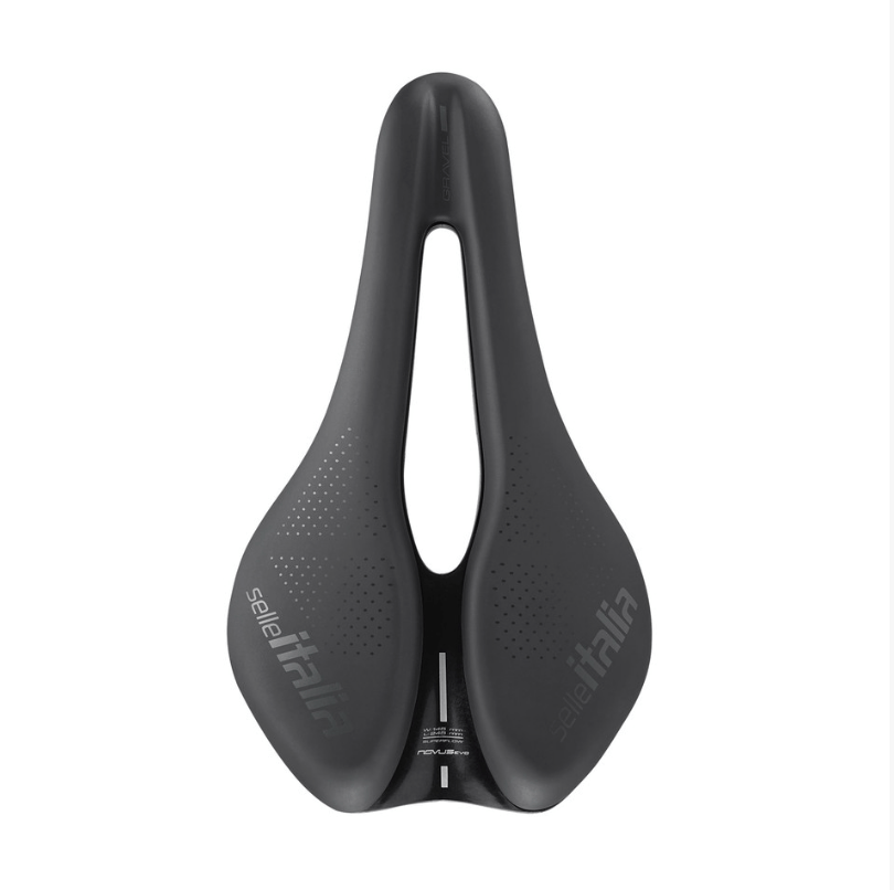 Selle Italia Novus Boost Evo Gravel TM Superflow L3 Saddle – Manganese Rail, Extra Padded, Pressure Relief Superflow Cutout - T3 Endurance Sports