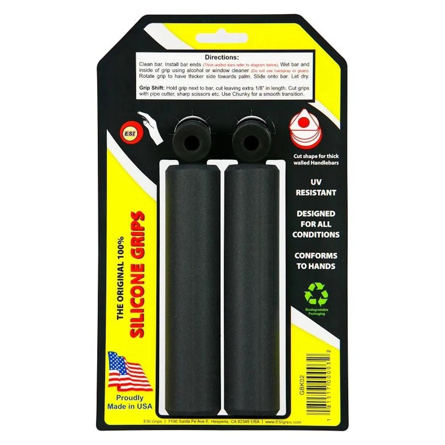 Used ESI Grip, Chunky, Black, 60 Grams - T3 Endurance Sports