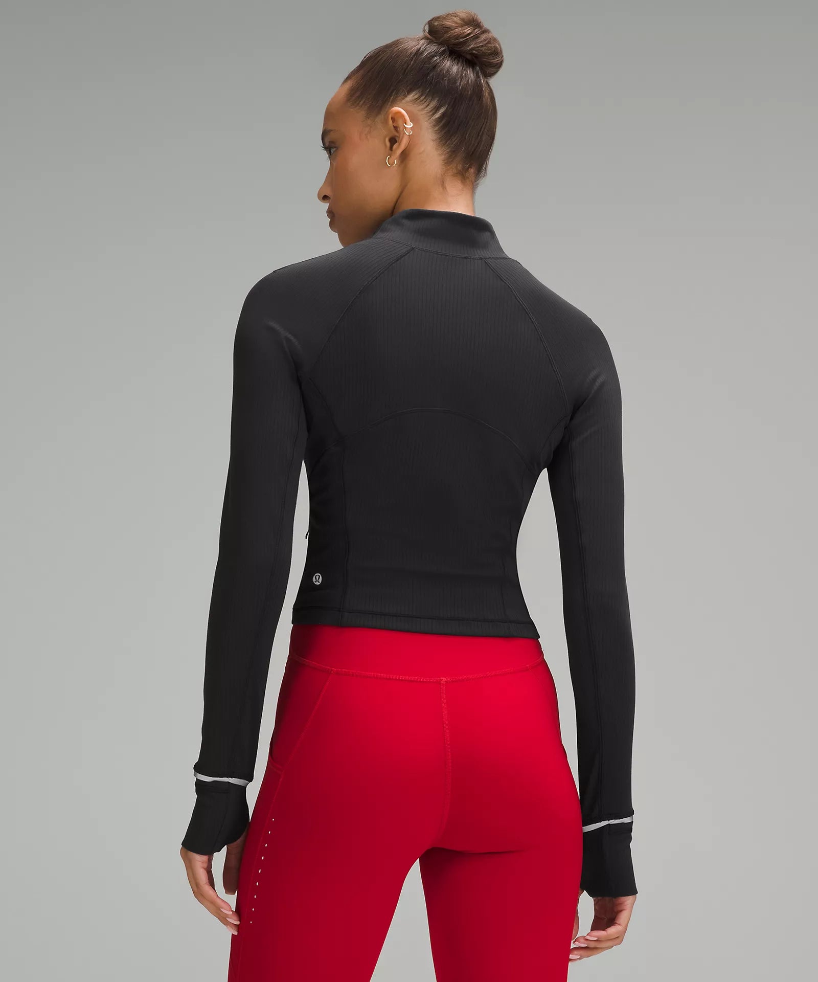 Women's It's Rulu Ribbed Cropped Half Zip - T3 Endurance Sports