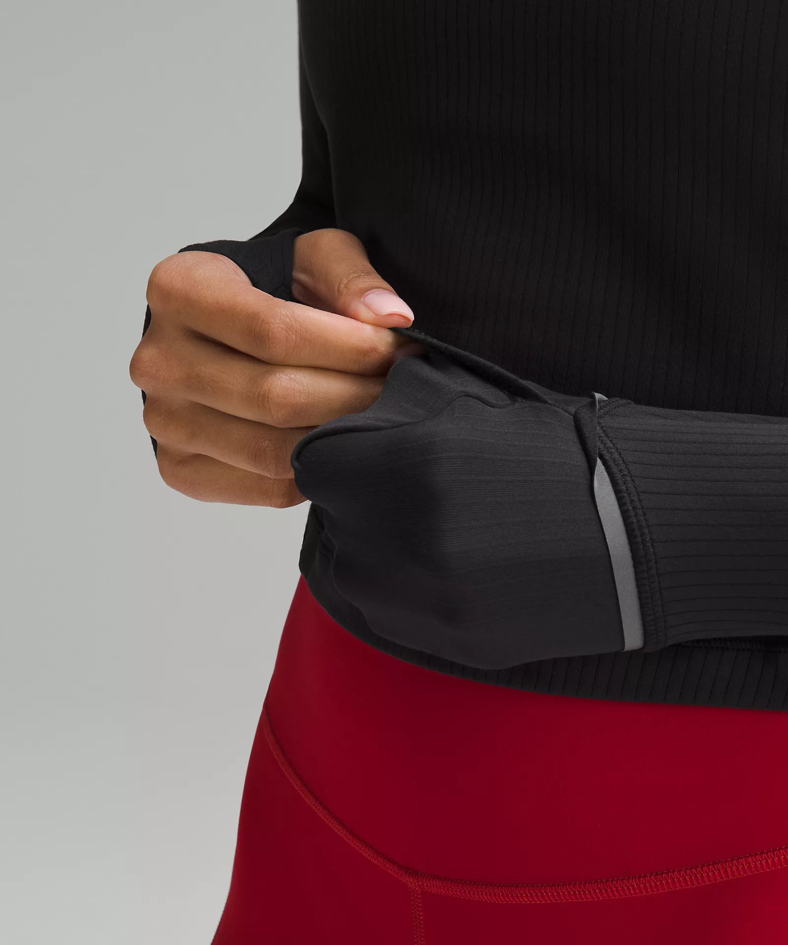 Women's It's Rulu Ribbed Cropped Half Zip - T3 Endurance Sports