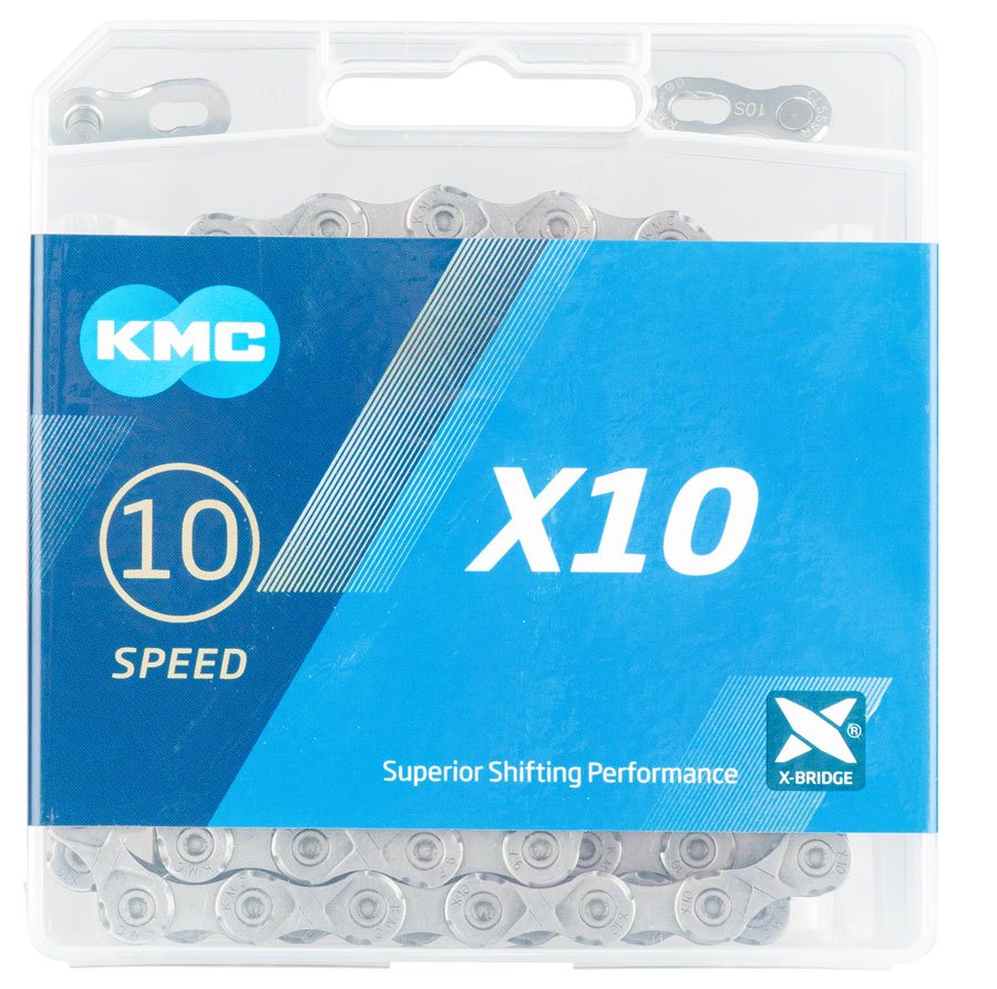 X10 Chain - 10 - Speed, 116 Links, Gray - T3 Endurance Sports
