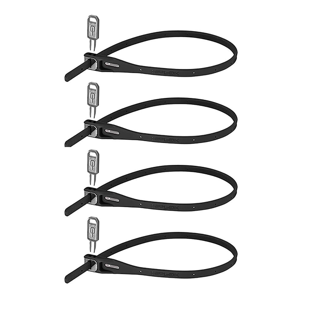 Z Lok 4 Count Zip Key Lock, Black - T3 Endurance Sports