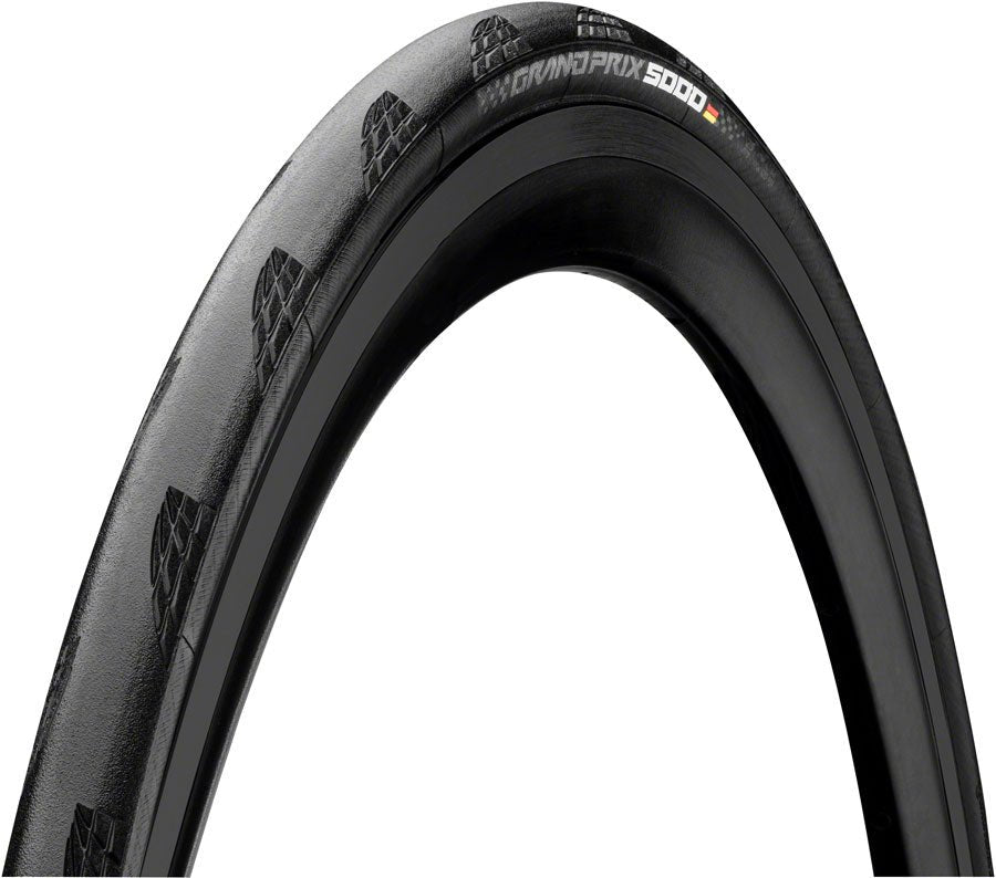 1PK: Grand Prix 5000 Tire - 700 x 25 Clincher Folding Black 330tpi - T3 Endurance Sports