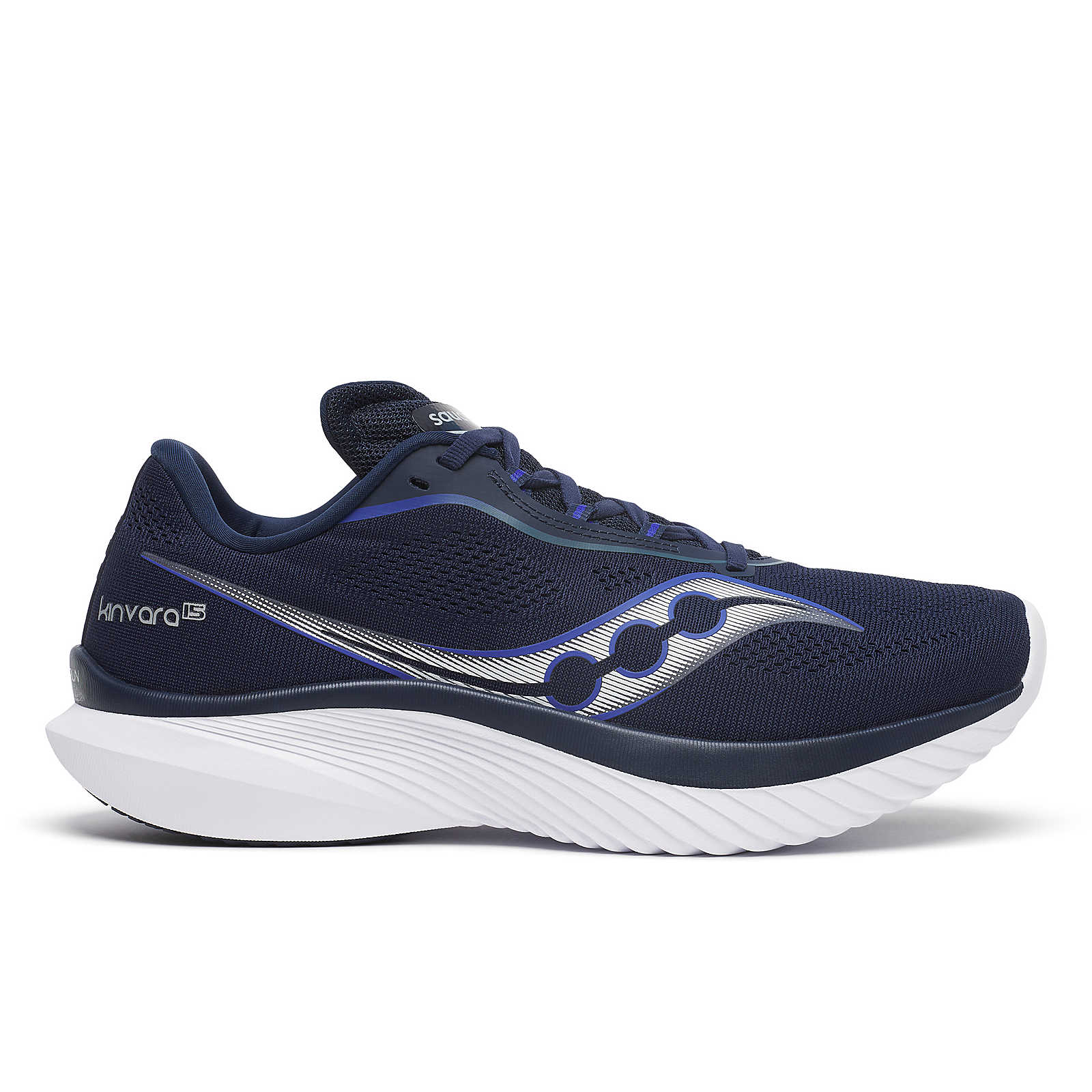 Saucony Kinvara 15 Running Shoes Men\'s 12.5 Black Athletic Run Training Sneakers Cut in half: Saucony Kinvara 15 Review | RunRepeat main image 3