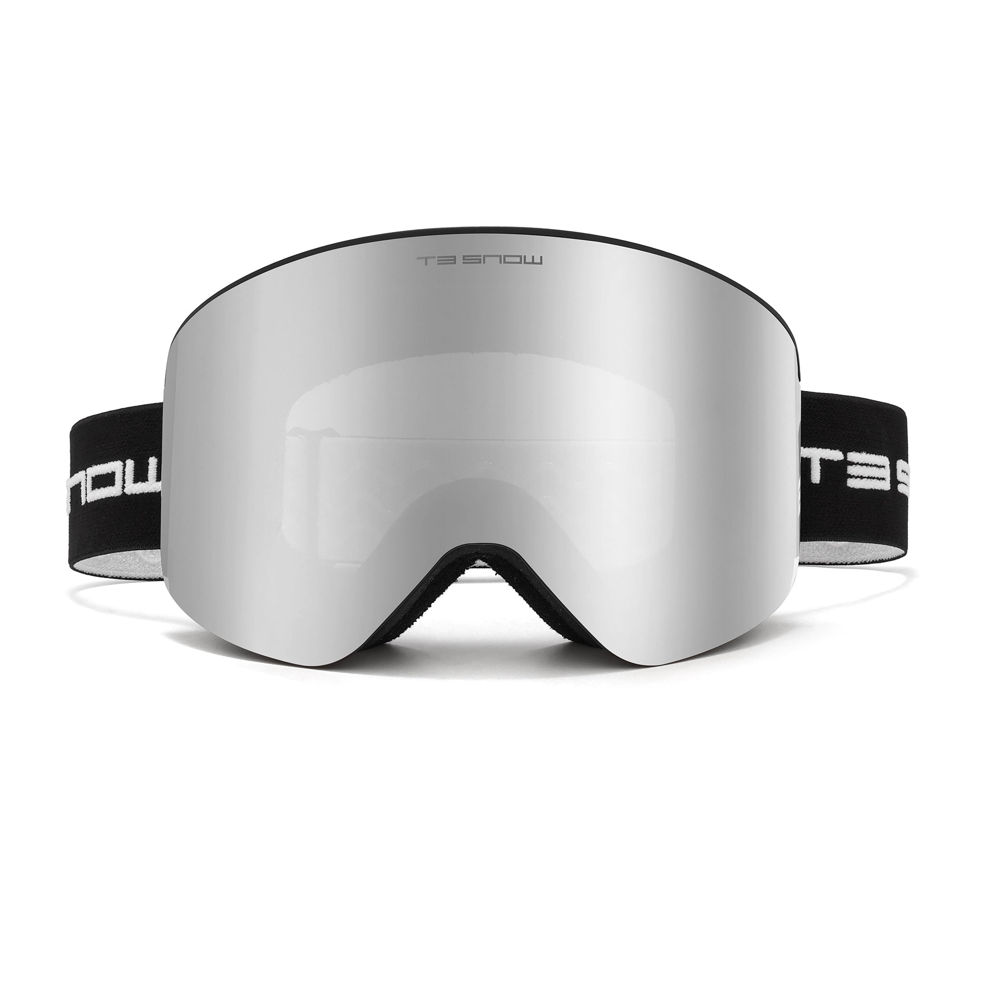 snow goggles magnetic lens Snow Goggles w/Anti-Fog, UV Protection, and Magnetic Interchangeable Lens Silver